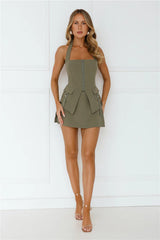 Evie Halter Top Khaki