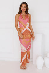 Vacation Vista Halter Maxi Dress Multi