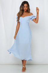 Sky Child Maxi Dress Steel Blue