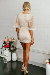 Evening Sun Dress Champagne
