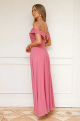 Luxurious Aurora Maxi Dress Rose