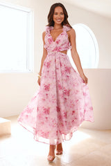 Floral Fantasyland Maxi Dress Purple