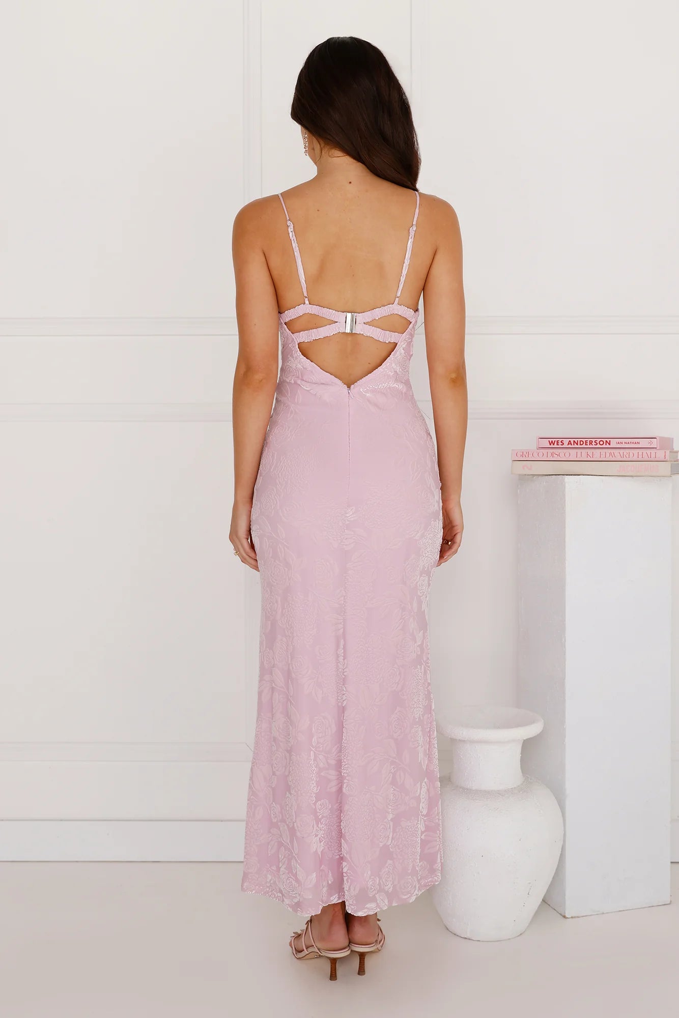 Seaside Sanctuary Mesh Maxi Dress Lilac