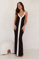 Same Days Ribbed Maxi Dress Black