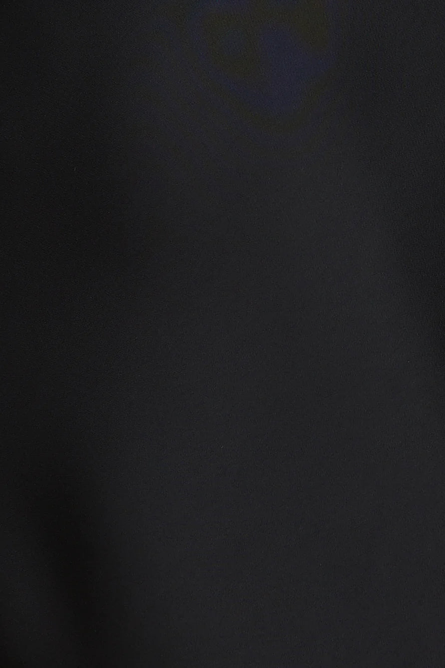 Easy Style Satin Mini Dress Black