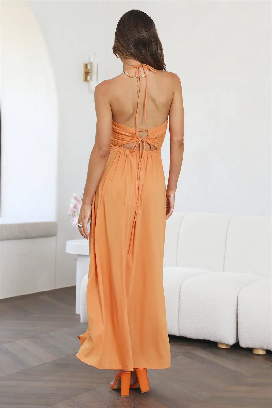 Luxe Vacay Maxi Dress Orange