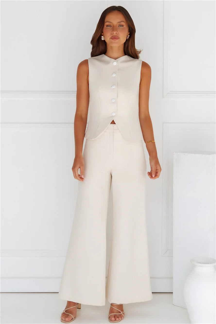 Tailored 'Fit Vest Beige