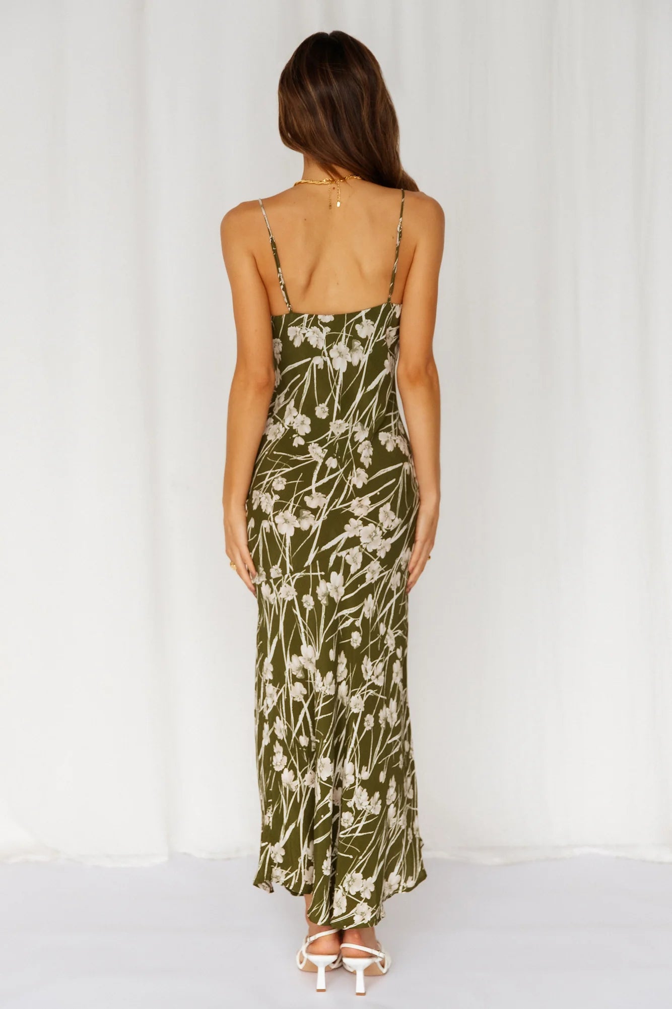 Popping Off Midi Dress Green