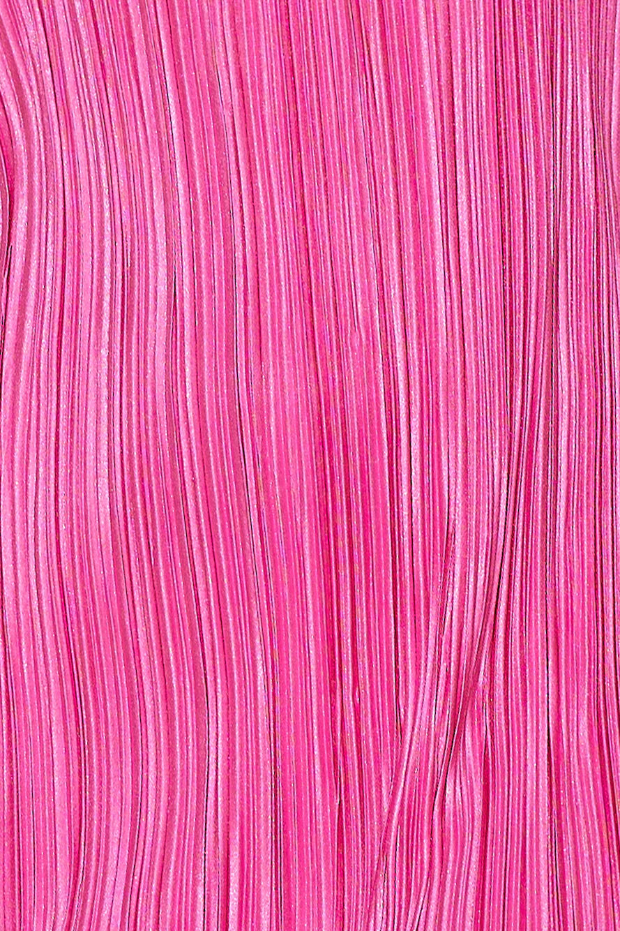 Give Me Plisse Midi Dress Hot Pink