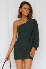Party It Up Dress Forest Green