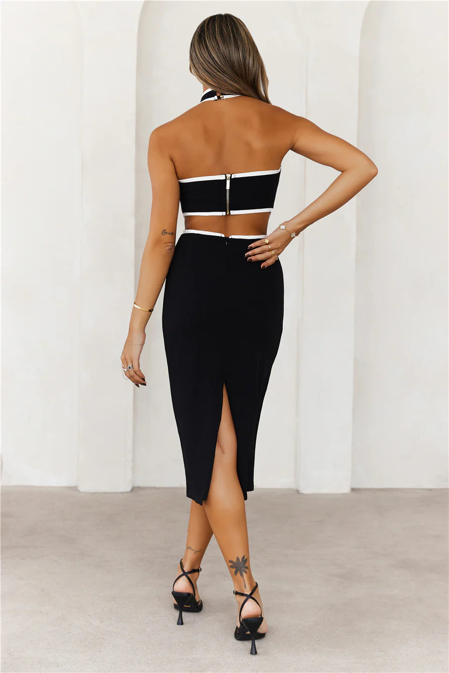Classiest Of Them All Midi Dress Black