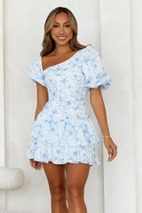 Ladylike Etiquette Mini Dress White