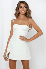 Looking For A Good Time Dress White