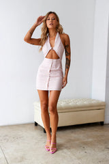 Softest Candy Floss Mini Dress Pink