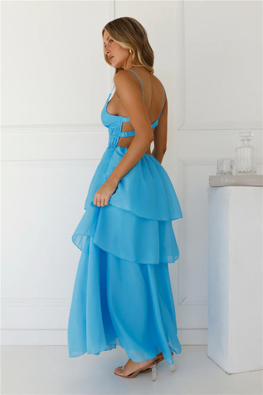 One True Love Maxi Dress Blue