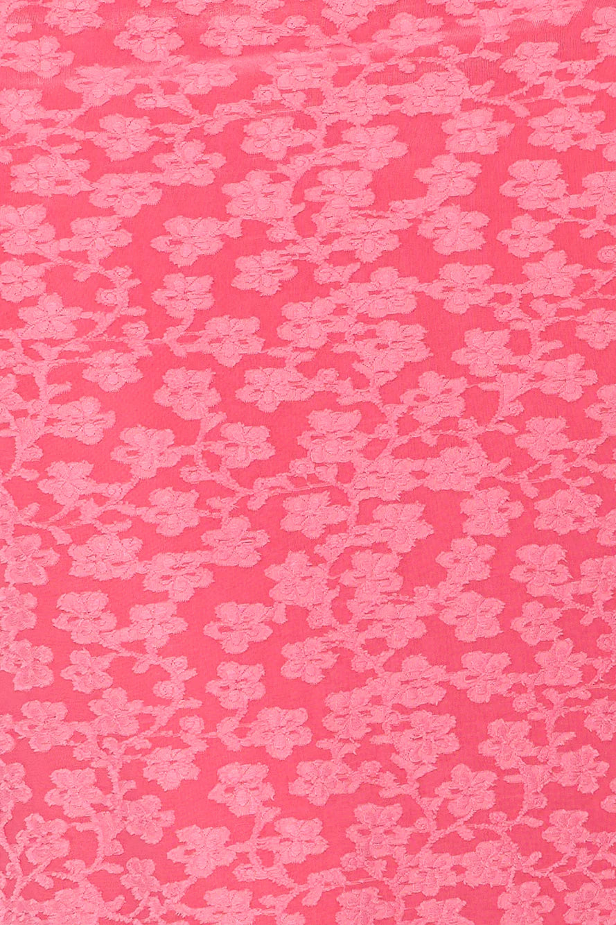 Tropical Tango Strapless Midi Dress Pink