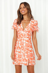 Camera Focus Dress Orange