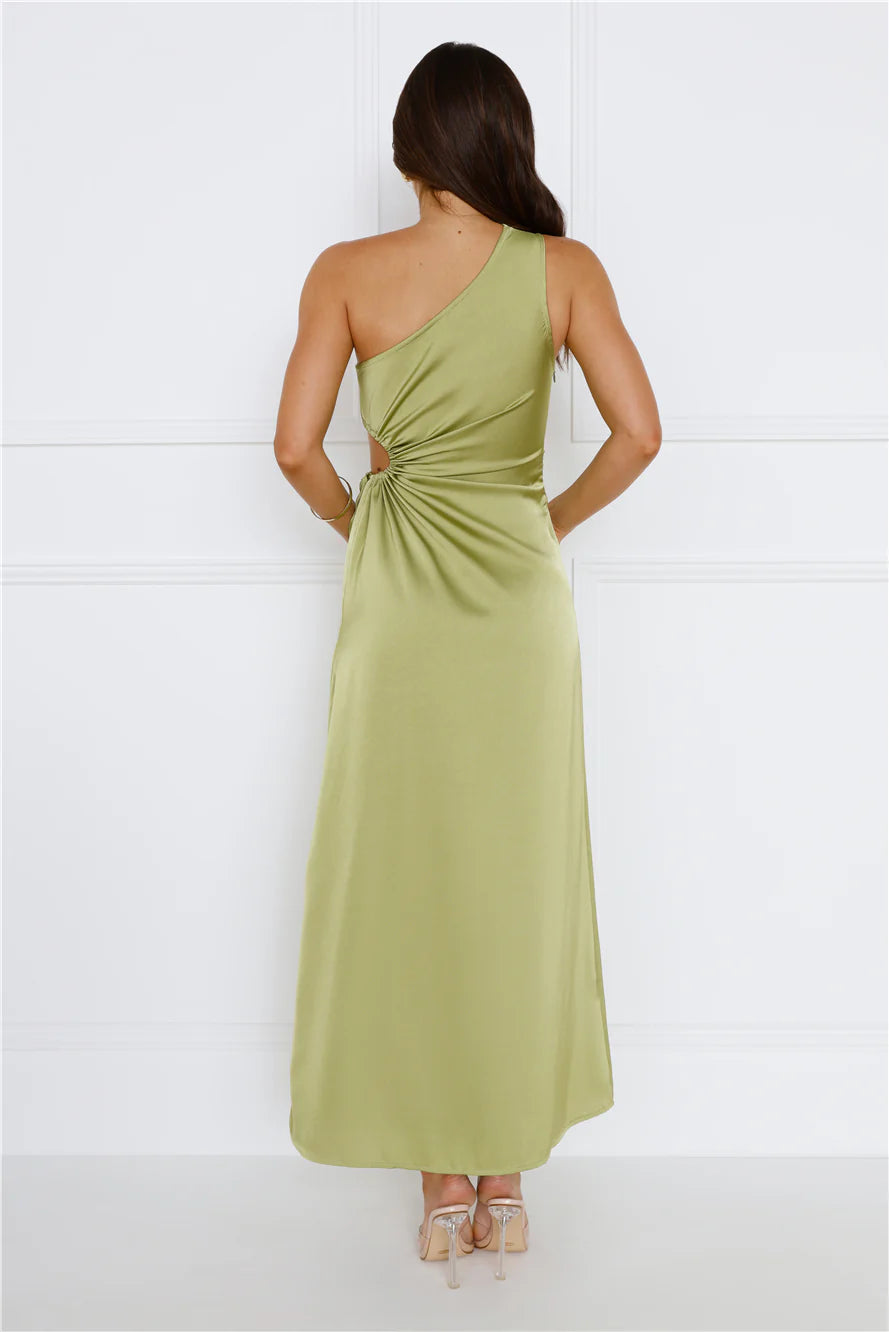 London Air Midi Dress Green