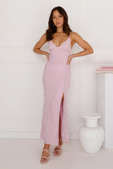 Seaside Sanctuary Mesh Maxi Dress Lilac