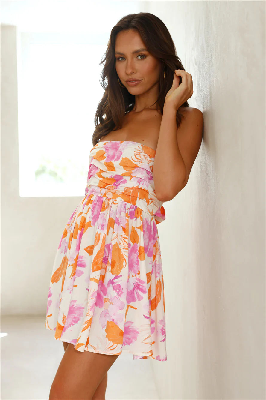 Long Yacht Days Mini Dress Floral