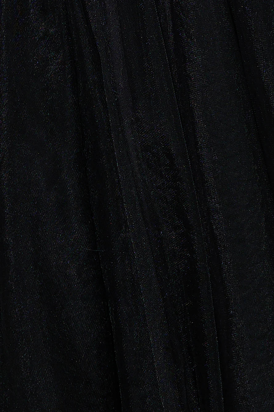 Pretty Snowflake Tulle Mini Dress Black