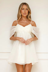 Embracing Formality Mini Dress White