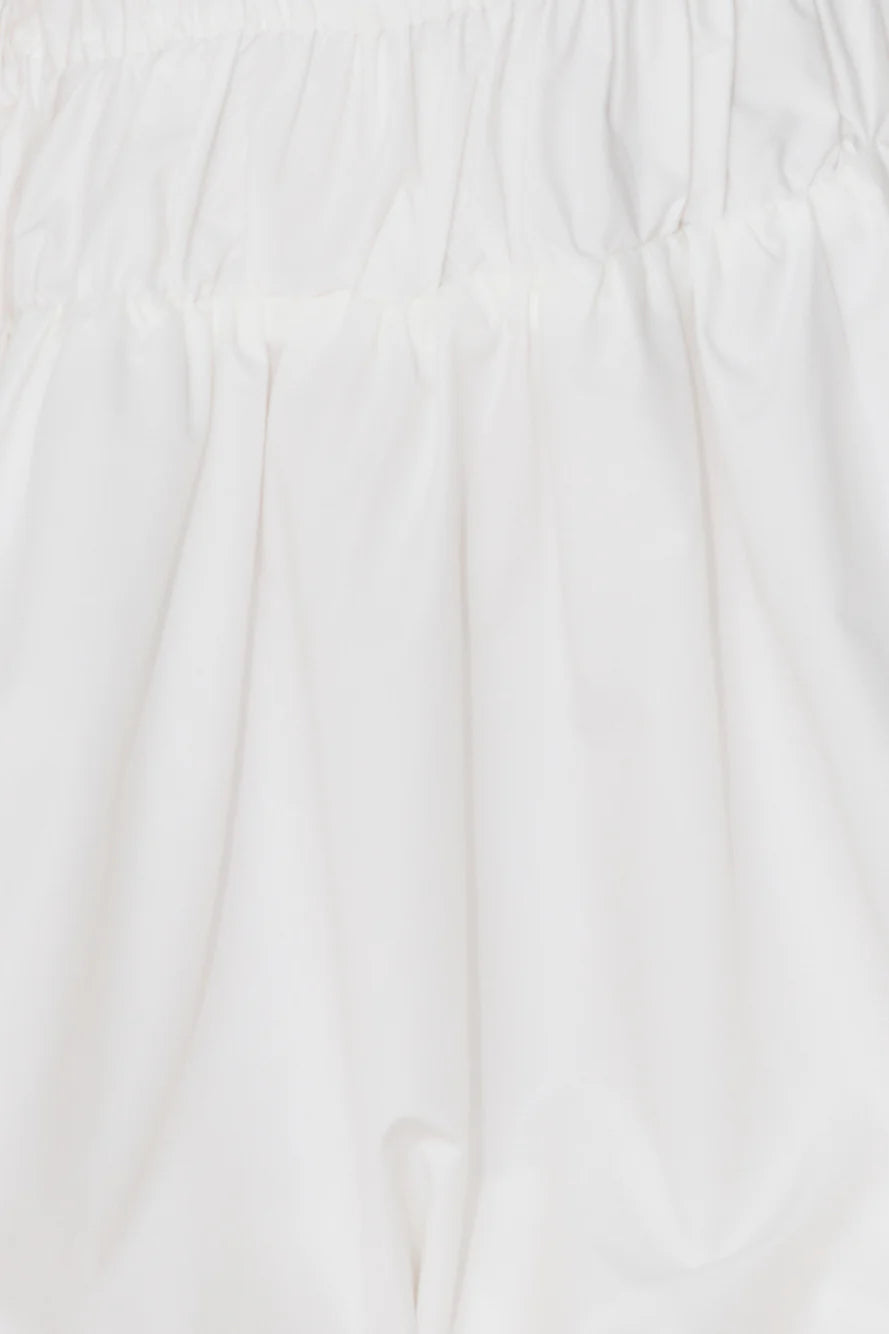 Maddi Strapless Bubble Mini Dress White