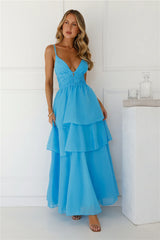 One True Love Maxi Dress Blue