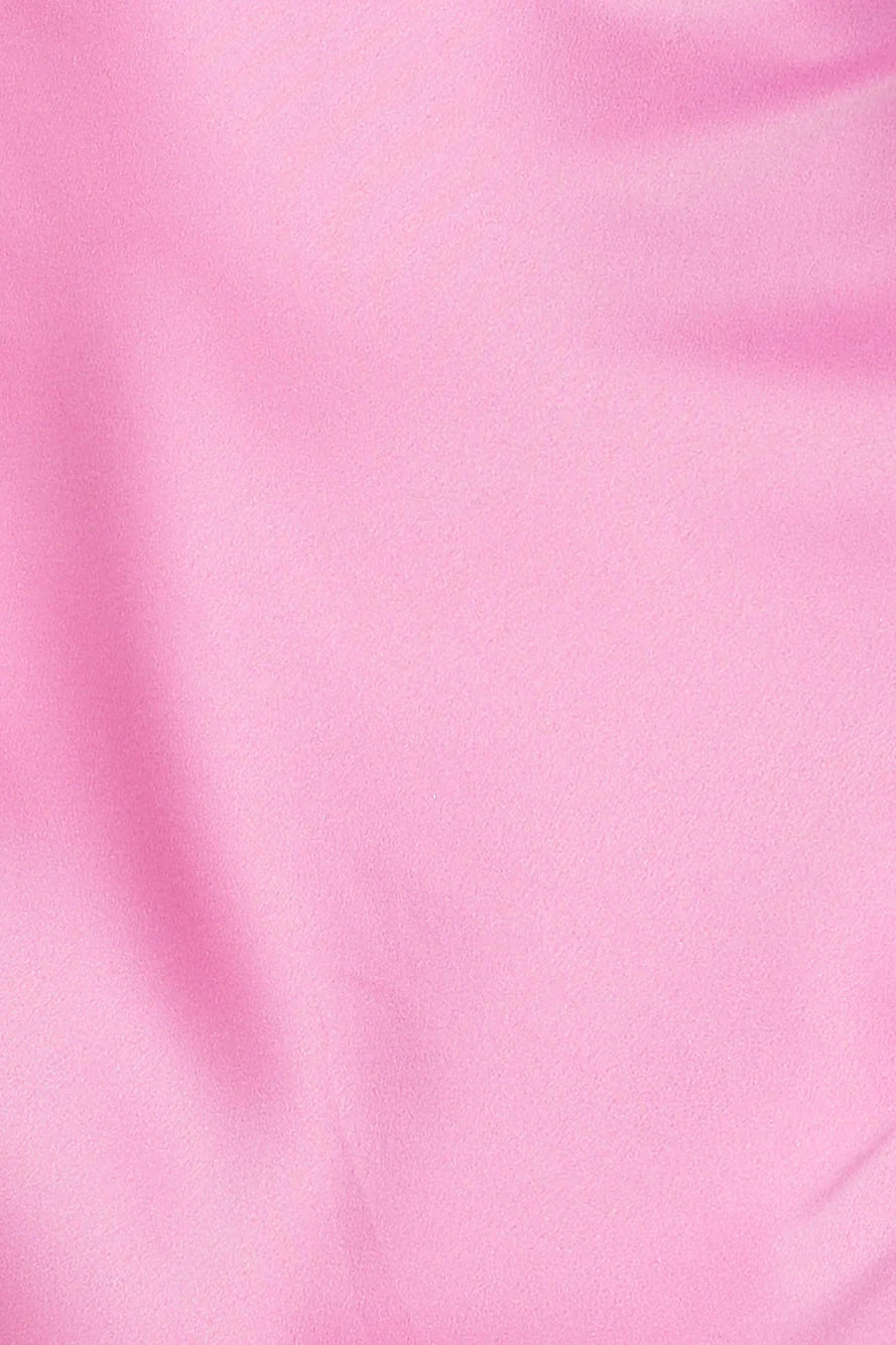 Luxe Arrival Satin Mini Dress Pink