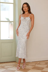 Botanical Gardens Midi Dress Cream